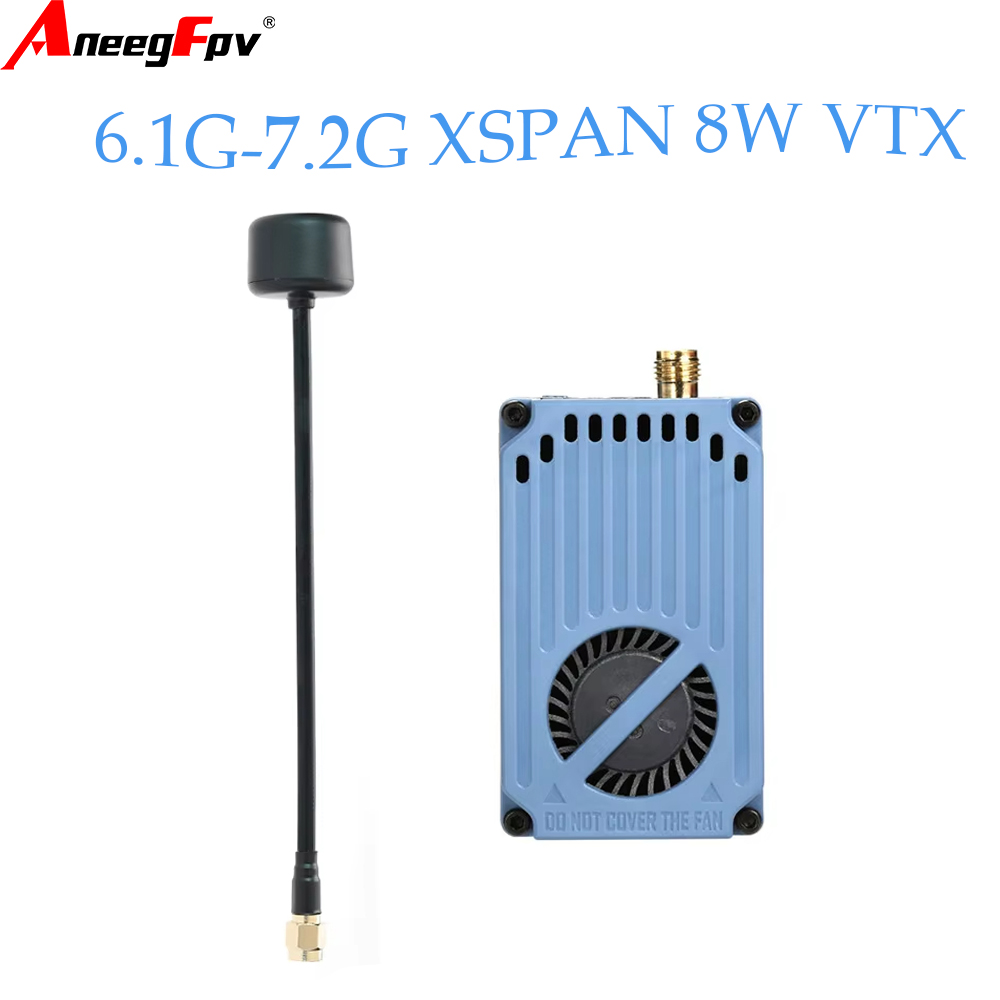 Fpv Drone Vtx - RUSHFPV 6.1‑7.2G 8W X61728 VTX 비디오